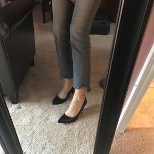 Nine West black casual low heels size 7 1/2